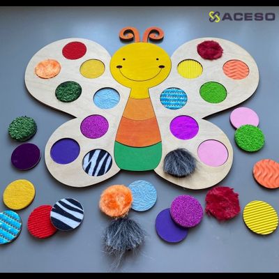 Тактильные дощечки “Бабочка” 16 пар