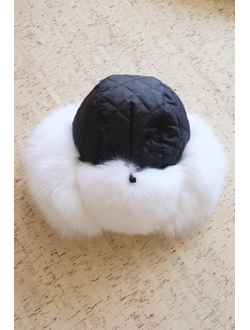 Ушанка "Полярная звезда" цвет черный + черный