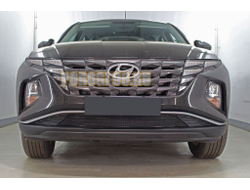 Защита радиатора Hyundai Tucson 2021- black низ PREMIUM