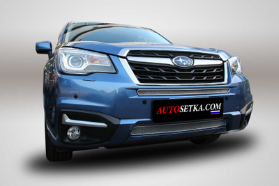 Premium защита радиатора для Subaru Forester (2016-2018) из 2-х частей