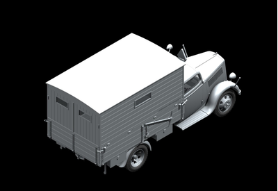 Сборная модель: (ICM 35402) Германский санитарный автомобиль Typ 2,5-32 с закрытым кузовом