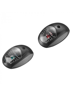 Огни бортовые светодиодные 95х60 мм, черный пластик