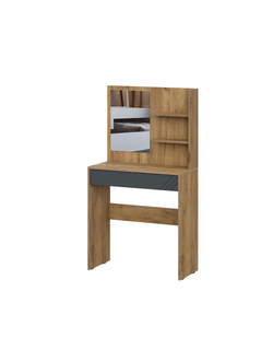 Байкал Стол туалетный с зеркалом Дуб Золотой / Графит