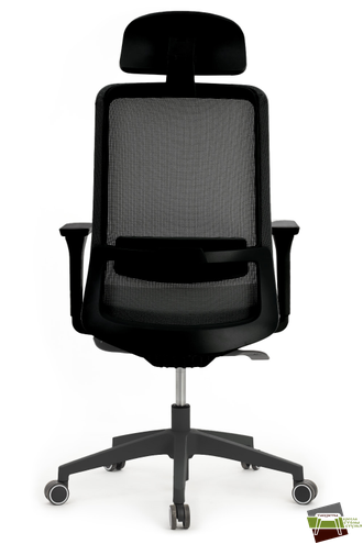 Кресло WORK W-218C сетка черная