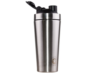 Шейкер спортивный "Альфа Каприз" BF-SSH-40-740, белый/серебристый