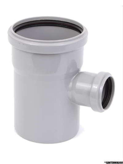 Тройник ПП канализационный Политрон 50х50 45гр. 50х50 90гр. 50х40 110х50