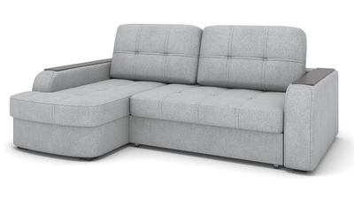 ДВУСПАЛЬНЫЙ РАСКЛАДНОЙ ПРУЖИННЫЙ УГЛОВОЙ ДИВАН-КРОВАТЬ БЕРЛИН, С РЕГУЛИРУЕМЫМИ ПОДУШКАМИ, МЕТАЛЛОСКЕЛЕТ, СО СПАЛЬНЫМ МЕСТОМ И МЕХАНИЗМОМ ДЕЛЬФИН, ШИРОКИЕ ПОДЛОКОТНИКИ С ДЕКОРОМ