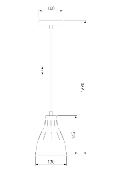 50173/1 СЕРЫЙ Подвесной светильник Nort 1хЕ27 730932
