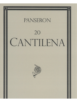 Panseron Auguste Matheiu 20 Cantilena for Horn Solo