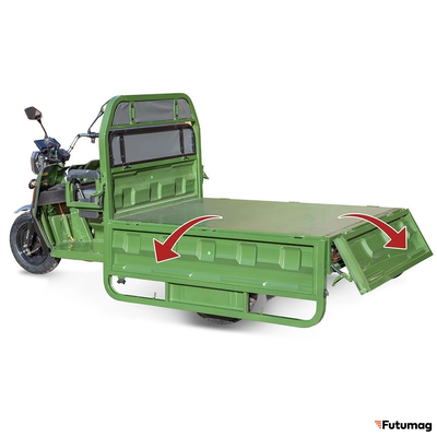 Грузовой электротрицикл Rutrike Маяк 1500 60V1000W зеленый