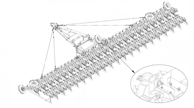 Борона зубовая двухследная БЗУ2-11