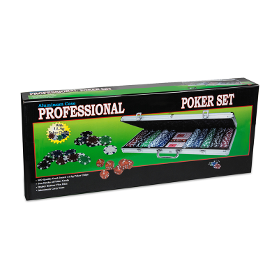 Набор для покера Leather Black на 500 фишек