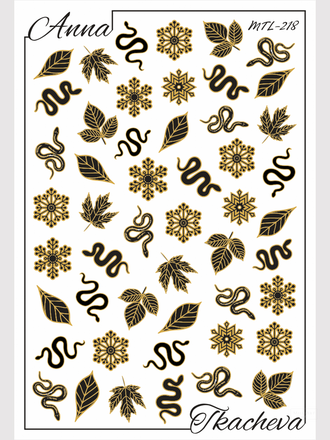 Слайдер-дизайн MilliArt Nails Металл MTL-218