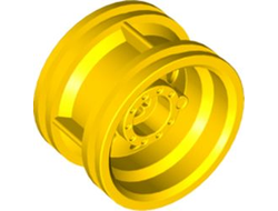 Wheel 30.4mm D. x 20mm with No Pin Holes and Reinforced Rim, Yellow (56145 / 4490139 / 6286380)