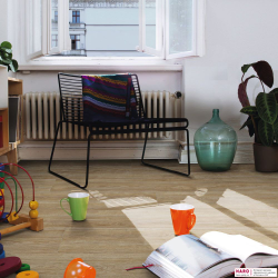 Декор ламината Haro Tritty 100 Gran Via Дуб Элеганза Пуро 541517 в интерьере комнаты