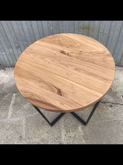 круглый стол из карагача (массив)