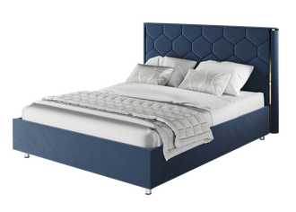Кровать "Сицилия" синего цвета