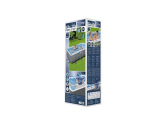 Прямоугольный каркасный бассейн Bestway Power Steel 412х201х122 см (56456)