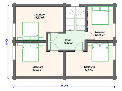 Дом из оцилиндрованного бревна ДБ-27, 182 м2