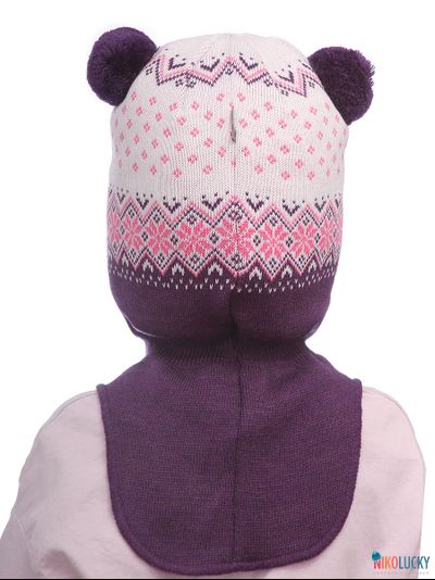 Шапка-шлем "Сказка" 22101-01, цвет фиолетовый р. 52-54