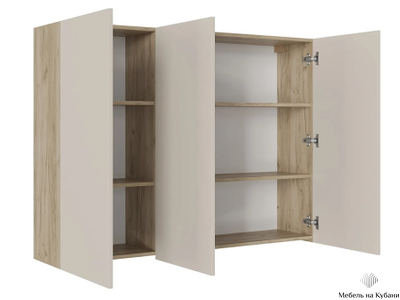 Бостон ШН-001 шкаф навесной Дуб Крафт серый/Кашемир