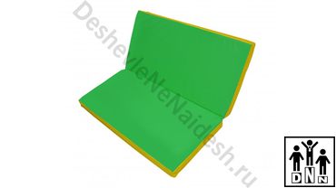 мат спортивный 2 сложения для шведской стенки салатовый