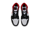 купить не дорого спортивные мужские кроссовки Nike Air Jordan 1 Mid 'Black Gym Red' 554724-122