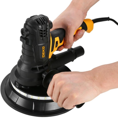 Шлифмашина эксцентриковая сетевая DEKO для стен и потолков с LED подсветкой