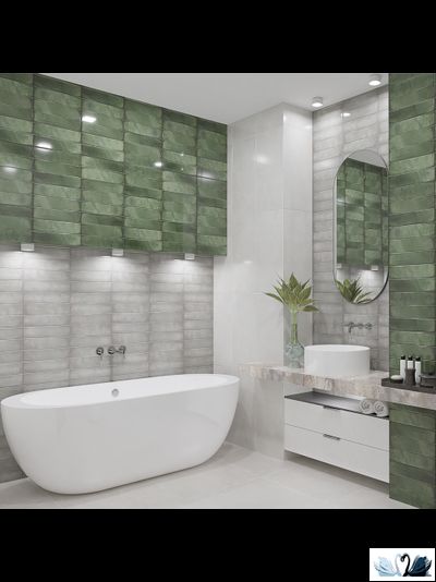 Плитка Azori Artemest 31,5 х 63 см настенная под бетон