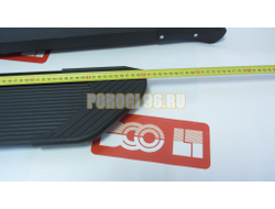 Пороги подножки "Classik Black" 1600 мм для Opel MOKKA I 2012-2019