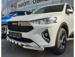 Защита переднего бампера (G) d60/60 для Haval F7 (2019-2022)