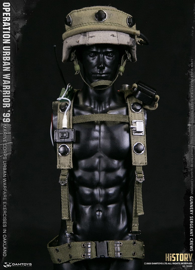Американский морпех - сержант Крюс - ФИГУРКА 1/6 scale Operation Urban Warrior ‘99 - Marine Corps urban warfare exercises in Oakland “Gunnery sergeant Crews” (78080) - DAMTOYS
