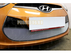 Защита радиатора Hyundai Veloster 2012-2016 chrome