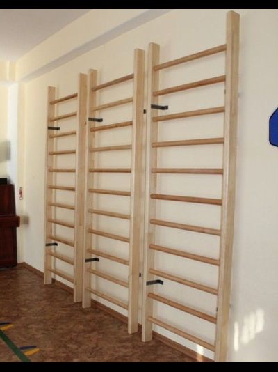 Деревянная шведская стенка 50х220 см сосна/береза детская