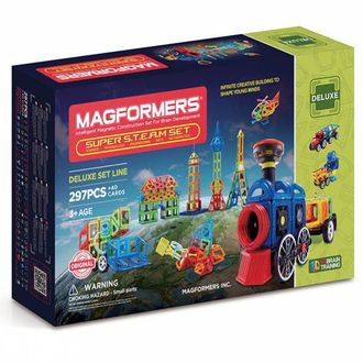 Магнитный конструктор MAGFORMERS 710009 Super Steam set