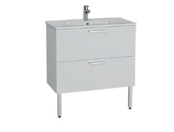 Комплект мебели VITRA MIA, 80 см, с ящиками, белый глянец, 66109