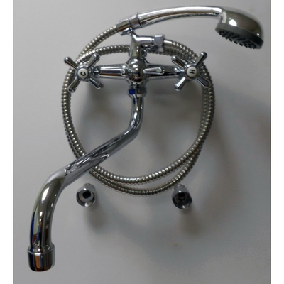 Смеситель для ванны с душем GROSSER 01S - 81 1/2" 180* шар. переключатель