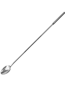 Ложка барменская с утяж. ручкой овал нержавеющая сталь 31 см. /1/