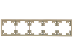 Рамка пятерная стандарт, латте Rikett - 35850 LT