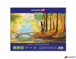 Холст на картоне BRAUBERG ART CLASSIC, 45×55 см, грунтованный, 100% хлопок, мелкое зерно.    191021