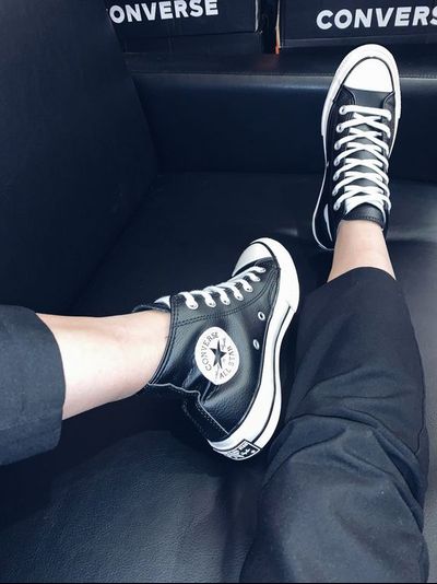 Кеды кожаные Converse Chuck Taylor 70 черные высокие