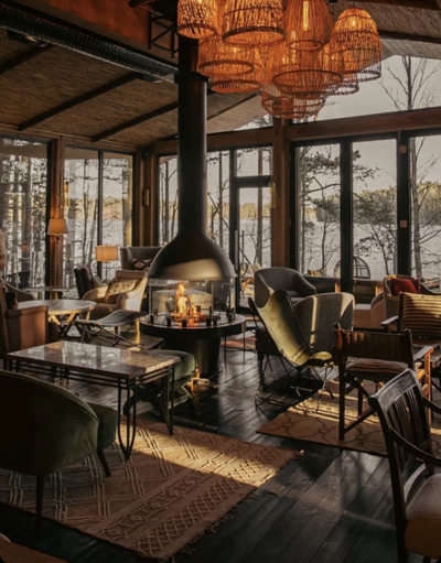 Центральный металлический камин SPHERE