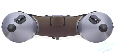 Лодка ПВХ Мастер Лодок Ривьера Компакт 3600СК "Комби" Св.Серый / Графит