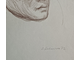 "Женский портрет" бумага карандаш Бетехтин О.Г. 1972 год