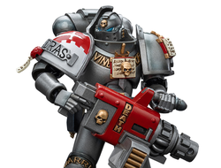 Серый рыцарь ударного отделения (Warhammer 40k) - КОЛЛЕКЦИОННАЯ ФИГУРКА 1/18 Strike Squad Grey Knight with Psycannon (JT9015) - JOYTOY