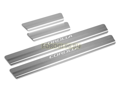 Накладки на пороги для Toyota Corolla 2018-