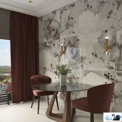 Керамогранит Creto Patagonia 180х120 см High Gloss серый