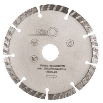 Алмазный отрезной круг RinG Турбосегмент 230х7х2.6х22.23