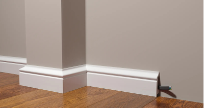 Напольный плинтус Decor-Dizayn DD122, для покраски, влагостойкий, ударопрочный, 2 метра