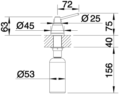 Дозатор Blanco Tiga